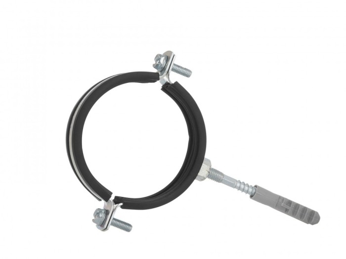 Clema metalica cu cauciuc pentru fixare tevi in perete, 3&quot;, 87 - 92 mm, Geko G17296