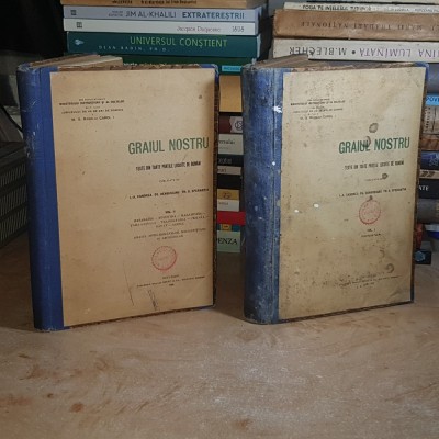 I.A. CANDREA / OV. DENSUSIANU - GRAIUL NOSTRU : TEXTE DIN TOATE PARTILE LOCUITE DE ROMANI ( 2 VOL. ) , ED. 1-A , 1906-1908 # foto