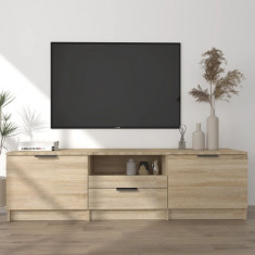 Comoda TV, stejar sonoma, 140x35x40 cm, lemn prelucrat GartenMobel Dekor