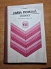 Manual de limba romana - gramatica - pentru clasa a 7 -a - din anul 1982