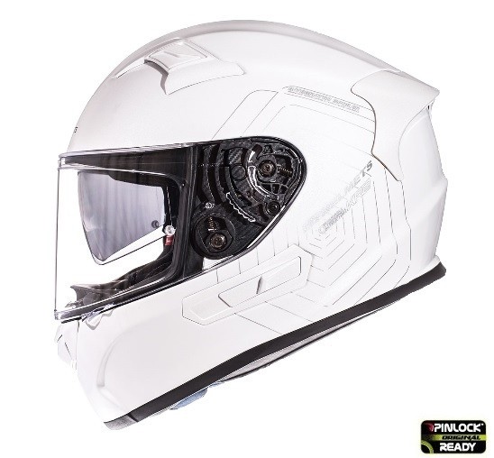 Casca integrala pentru scuter - motocicleta MT KRE SV alb lucios (fibra sticla) &ndash; cu ochelari soare integrati XXL (63/64cm)