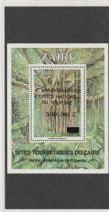 Zair 1992-Timbru inflatie,supratiparire,colita dantelata ,MNH foto