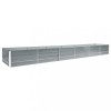 VidaXL Strat &icirc;nălțat grădină, gri, 480x80x45 cm, oțel galvanizat 47064