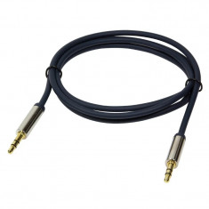 CABLU audio LOGILINK stereo (3.5 mm jack T/T) 1m conectori auriti albastru &amp;amp;quot;CA10100&amp;amp;quot; foto