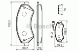 Set placute frana,frana disc PEUGEOT BOXER bus (2006 - 2016) BOSCH 0 986 494 589