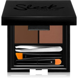 Sleek Brow Kit set pentru aranjarea spr&acirc;ncenelor Dark 3,8 g