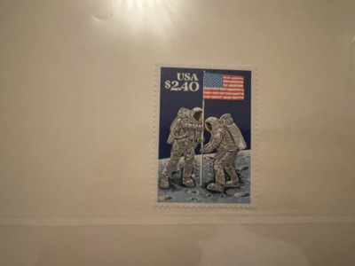 sua timbre spatiu cosmos apollo aselenizare nestampilate MNH foto