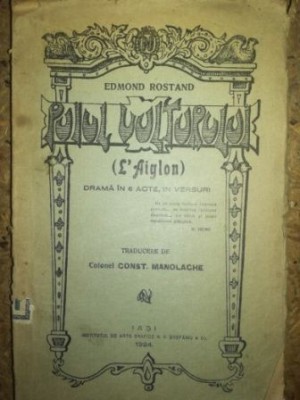 Puiul vulturului Edmond Rostand foto