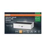 Aplica LED Solara OSRAM ENDURA SolarBricklume Sensor 3W 300lm Lumina Calda 3000K PIR IP65 Litiu-Ion