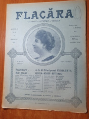 flacara 31 martie 1912-poezie pt regina elisabeta de victor eftimiu si g.bacovia foto