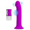 Vibrator Realistic Murray, Violet, 19 cm