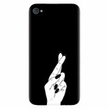 Husa silicon pentru Apple Iphone 4 / 4S, Finger Cross