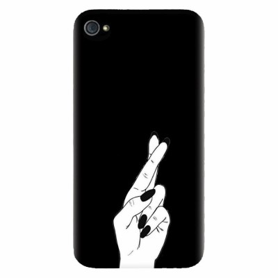 Husa silicon pentru Apple Iphone 4 / 4S, Finger Cross foto
