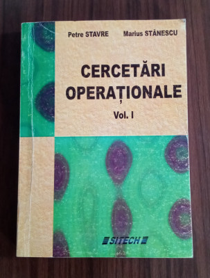 Cercetări operaționale - PETRE STRAVE - VOL. 1 foto