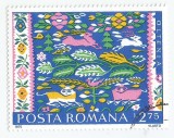 *Romania, LP 897/1975, Scoarte romanesti, 2,75 lei, eroare 1, oblit.