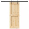 VidaXL Ușă glisantă cu set de feronerie 85x210 cm, lemn masiv de pin