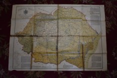HARTA ROMANIEI MARI == Harta Economica si Istorica realizata de Colonel Alfred Stotz == Editura Socec