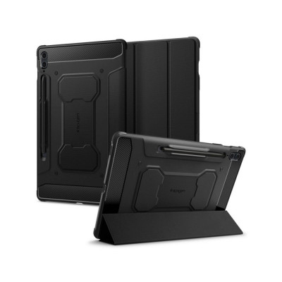 Husa pentru Samsung Galaxy Tab S9 FE Plus - Spigen Rugged Armor Pro - Black foto