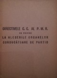 DIRECTIVELE C . C . AL P . M . R . LA ALEGERILE ORGANELOR CONDUCATOARE DE PARTID