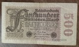 B11 57 - Bancnota foarte veche - Germania - 500 000 000 marci - funfhundert millionen mark - 1923
