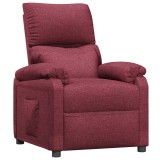 Cumpara ieftin Fotoliu rabatabil, rosu vin, material textil