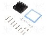 Radiator extrudat, aluminiu, 45mm x 45mm, neagra, Advanced Thermal Solutions - ATS-61450K-C1-R0