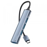 Hub USB-C Yesido HB17, 4in1, Gri