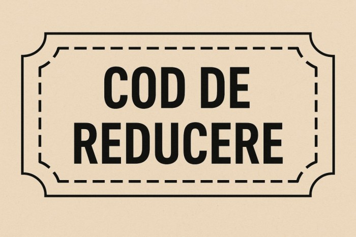 Cod de confirmare reducere diverse promotii