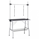 Cumpara ieftin Masa reglabila pentru ingrijirea cainilor cu 2 lese si cos