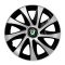 Set 4 capace roti Drift exrta Gri-Negru R15 pentru gama auto Skoda