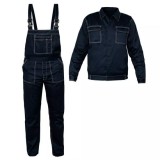Pantaloni de lucru cu pieptar, salopeta, jacheta, bleumarin, model Twill, marimea XL, NEO GartenVIP DiyLine