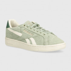 Reebok Classic sneakers din piele intoarsă CLUB C culoarea verde, 100074642