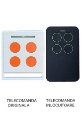 Telecomanda inlocuitoare poarta garaj de 2 si 4 canale cod saritor 433.92MHz NICE ECCO5 WO compatibila cu originalul (842-1)