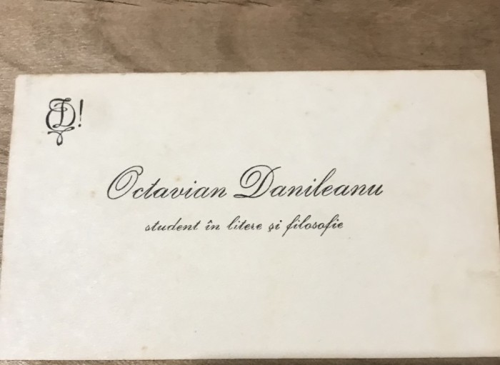 (2) Act Carte de vizita Student la Litere
