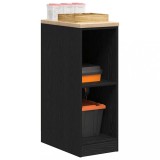 VidaXL Dulap depozitare garaj negru 30x51x85 cm lemn masiv de pin