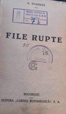 FILE RUPTE A VLAHUTA foto