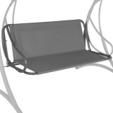 Husa din panza pentru leagan de gradina, sezut si spatar, 110x90cm, gri Household NewTrend