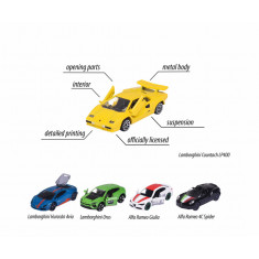 Set 5 masinute metalice Dream Cars Italy Majorette 7,5 cm