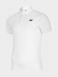 Tricou polo regular pentru bărbați - alb, 4F Sportswear