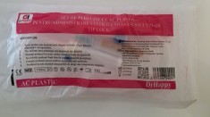 Trusă de perfuzat soluții cu ac plastic și conector Luer Lock, 21G &ndash; Dr.Happy