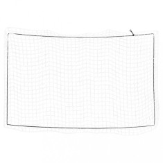 vidaXL Plasă de remorcă cu funie elastică, alb, 3,5x2 m, PP