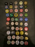 N58 Lot 50 bucati diferite capace de bere si suc, pentru colectie sau proiecte