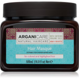 Arganicare Argan Oil &amp; Shea Butter Hair Masque mască de hidratare profundă pentru păr vopsit 500 ml
