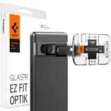 Cumpara ieftin Folie Camera pentru Google Pixel 7a (set 2), Spigen Glas.tR Optik EZ FIT, Black