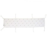 Protectie patut Childhome Jerse Muselina 35x170 cm, Inimioare