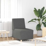 vidaXL Canapea Scaun Gri &Icirc;nchis Textil 55cm Fără Brațe | Fotoliu Modular Living Relaxare Design Modern