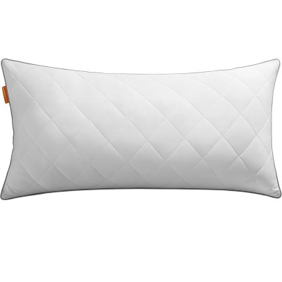 SONGMICS Perna reversibila cu 2 fete pentru iarna sau vara, 40x80 cm, umplutura 650 g, alb Household NewTrend foto