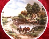FARFURIE DECORATIVA PORTELAN BAVARIA DECOR PEISAJ DE J.C.VAN HUNNIK 24 CM