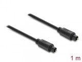 Cablu audio optic Toslink 1m negru, Delock 90923
