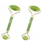 Set 2x Rola de Jade pentru o piele fina - Verde